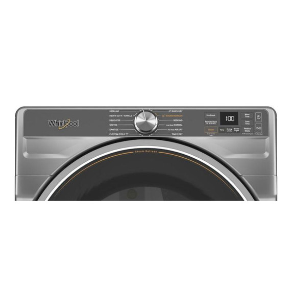 Whirlpool® 7.4 cu. ft. Smart Front Load ENERGY STAR® Certified Gas Dryer with Steam Capabilities WGD6720RR