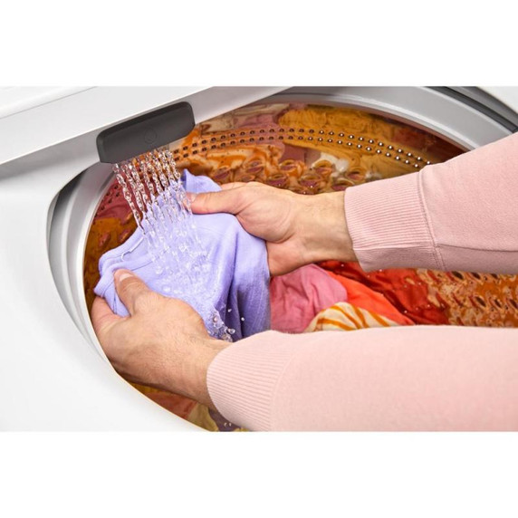 Whirlpool® 5.3 Cu. Ft. I.E.C. Top Load Impeller Washer with Built-in Faucet WTW5020SW