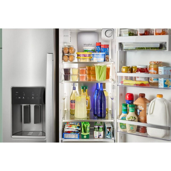 Whirlpool® 36-inch Counter Depth Side-by-Side Refrigerator with Prep & Store Bins WRSC6536RZ