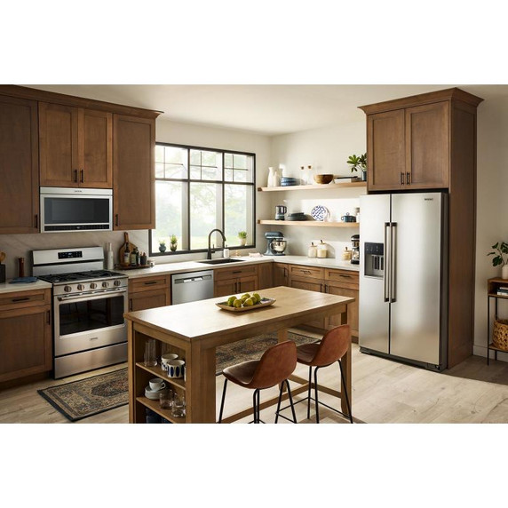 Maytag® 36-inch Wide Full-Depth Side-by-Side Refrigerator with Arctic Blue Interior - 28.3 Cu. Ft. MRSF6636RZ