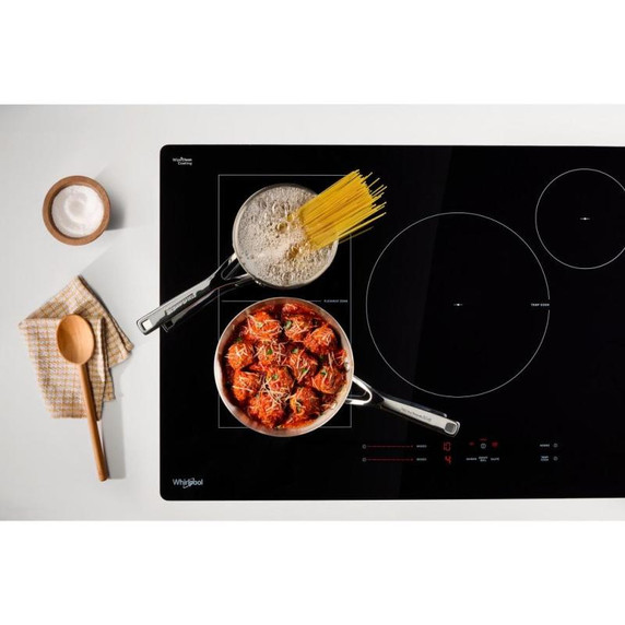 Whirlpool® 30" Intelligent Induction Cooktop with Temp Cook™ Technology and WipeClean™ Coating WCIT7530SB