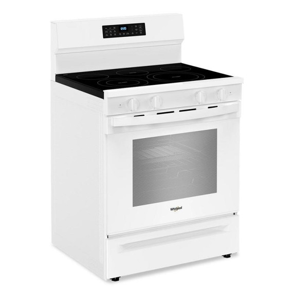 Whirlpool® 30-Inch Electric Range with Air Cooking Technology and No Preheat Air Fry YWFES7030SW Whirlpool® 30-Inch Electric Range with Air Cooking Technology and No Preheat Air Fry YWFES7030SW