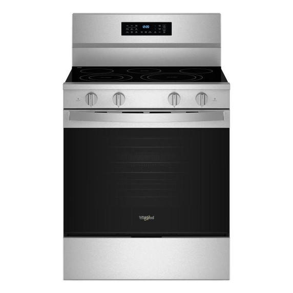 Whirlpool® 30-Inch Electric Range with Air Cooking Technology and No Preheat Air Fry YWFES7030SZ Whirlpool® 30-Inch Electric Range with Air Cooking Technology and No Preheat Air Fry YWFES7030SZ