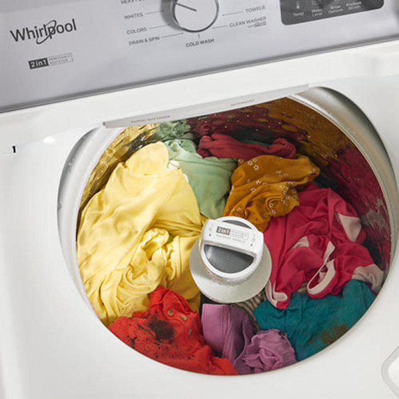 4.8 - 4.9 Cu. Ft. I.E.C. Whirlpool® Top Load Washer with 2-in-1 Removable Agitator. WTW4107SW