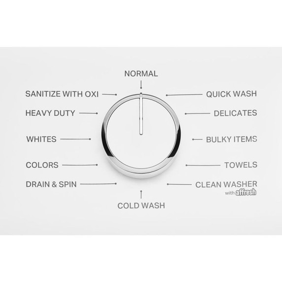 4.8 - 4.9 Cu. Ft. I.E.C. Whirlpool® Top Load Washer with 2-in-1 Removable Agitator. WTW4107SW