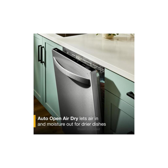 Whirlpool® 24-Inch Dishwasher with Total Coverage Wash Action and Auto Open Air Dry in Fingerprint Resistant Stainless Steel WDTS8024SZ