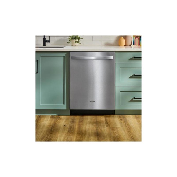 Whirlpool® 24-Inch Dishwasher with Total Coverage Wash Action and Auto Open Air Dry in Fingerprint Resistant Stainless Steel WDTS8024SZ