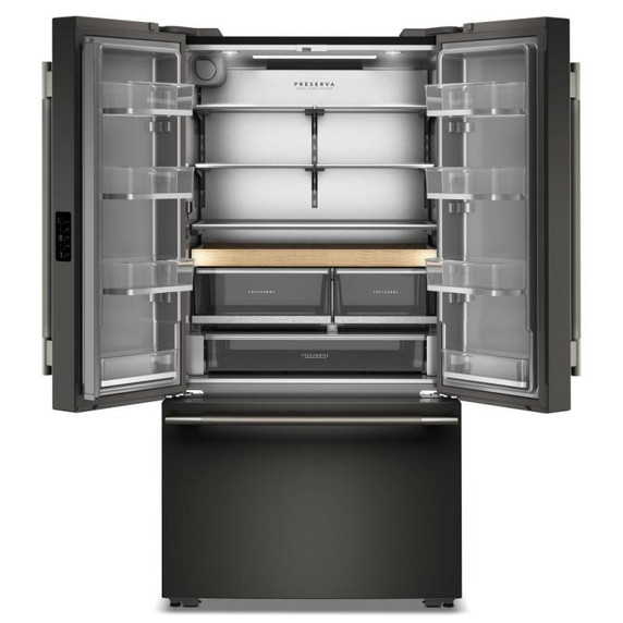 Kitchenaid® 24 cu. ft. 36-Inch Width Counter-Depth French Door Refrigerator with Interior Dispense KRFC236SBE