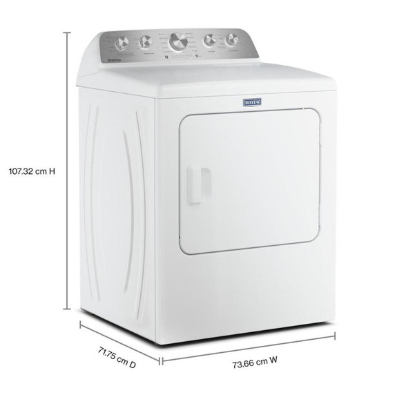 Maytag® 7.0 Cu Ft. Load Electric Dryer with Extra Power and Pet Pro Option YMED5605RW