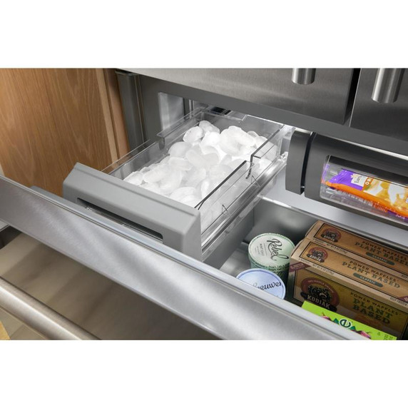 Kitchenaid® 24.2 Cu. Ft. 42" Built-In French Door Bottom Mount Refrigerator with Platinum Interior KBFN542SBE Kitchenaid® 24.2 Cu. Ft. 42" Built-In French Door Bottom Mount Refrigerator with Platinum Interior KBFN542SBE