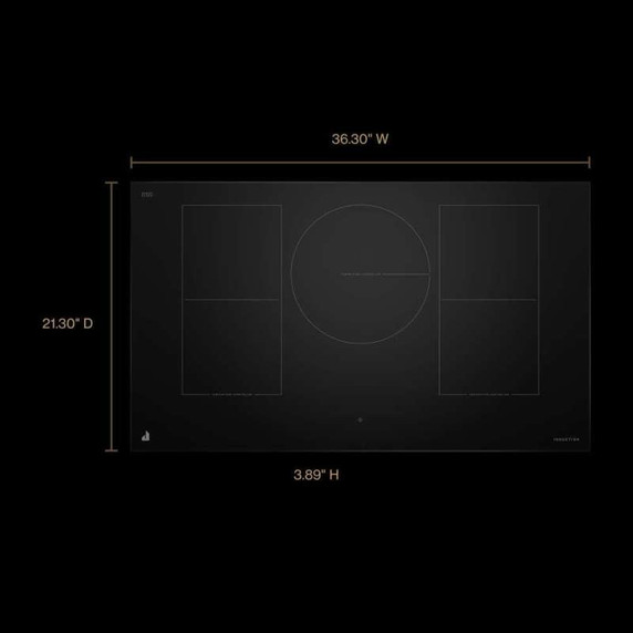 Jennair® 36" Oblivion Smart Induction Cooktop with Temperature-Controlled Cooking JICT736SB