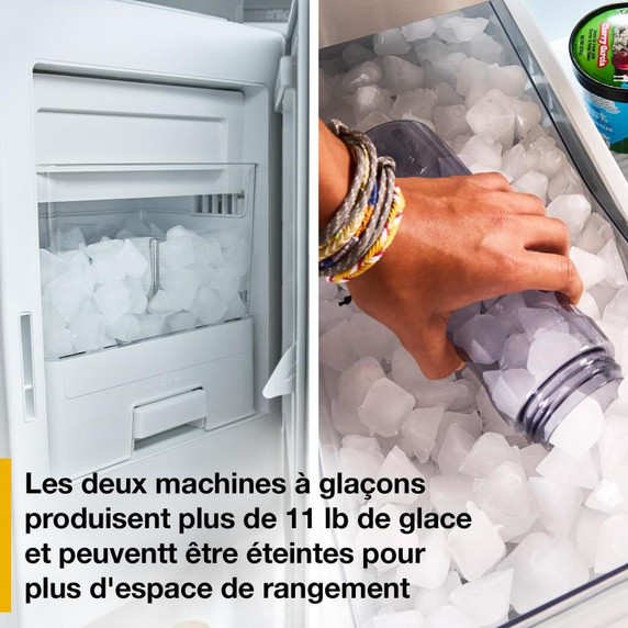 Whirlpool® 29 Cu. Ft. Family-Sized Capacity French door refrigerator with Flexible Temperature Drawer WRMF3736SW Whirlpool® 29 Cu. Ft. Family-Sized Capacity French door refrigerator with Flexible Temperature Drawer WRMF3736SW