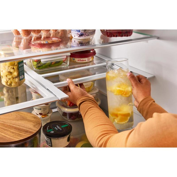 Whirlpool® 30 Cu. Ft. Family-Sized Capacity French door refrigerator with Flexible Tempearture Drawer WRMF3336SW