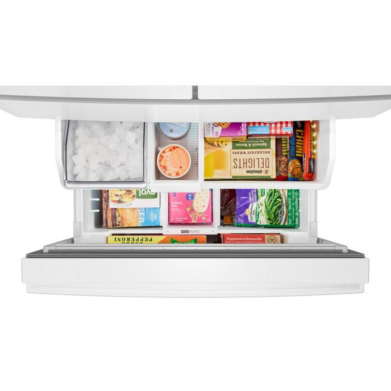 Whirlpool® 30 Cu. Ft. Family-Sized Capacity French door refrigerator with Flexible Tempearture Drawer WRMF3336SW Whirlpool® 30 Cu. Ft. Family-Sized Capacity French door refrigerator with Flexible Tempearture Drawer WRMF3336SW