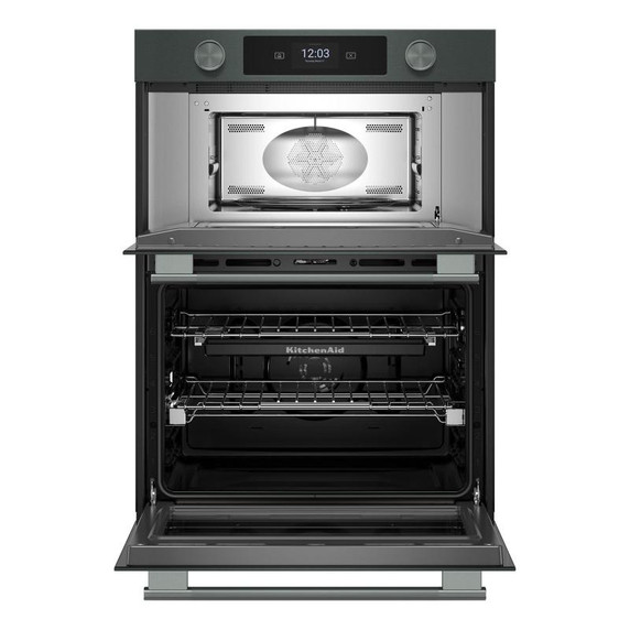 Kitchenaid® Smart Combo Wall Oven with Assisted Cooking Modes KOEC730SJP