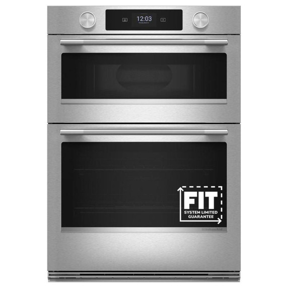 Kitchenaid® 27-inch Smart Electric Combo Wall Oven with Assisted Cooking Modes - PrintShield™ Finish KOEC727SPS