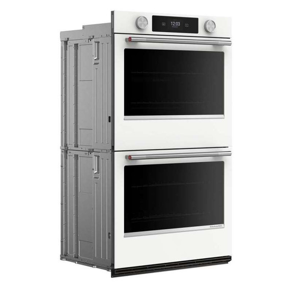 Kitchenaid® 30-inch Smart Electric Double Wall Oven with Assisted Cooking Modes - White KOED730SWH