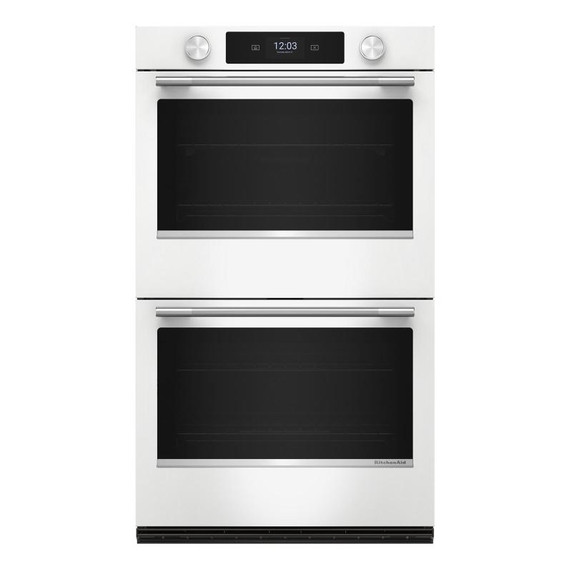 Kitchenaid® Smart Double Wall Oven with Assisted Cooking Modes KOED730SWH