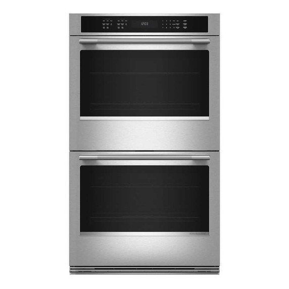 Kitchenaid® 30-inch Electric Double Wall Oven with No Preheat Air Fry Mode - PrintShield™ Finish KOED530SPS