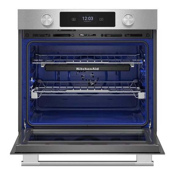 Kitchenaid® 27-inch Smart Electric Single Wall Oven with Assisted Cooking Modes - PrintShield™ Finish KOES727SPS
