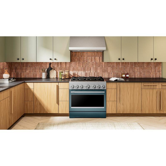 Kitchenaid® 36-Inch 6 Burner Commercial-Style Dual Fuel Range with No Preheat Air Fry Mode KFDS936SAG