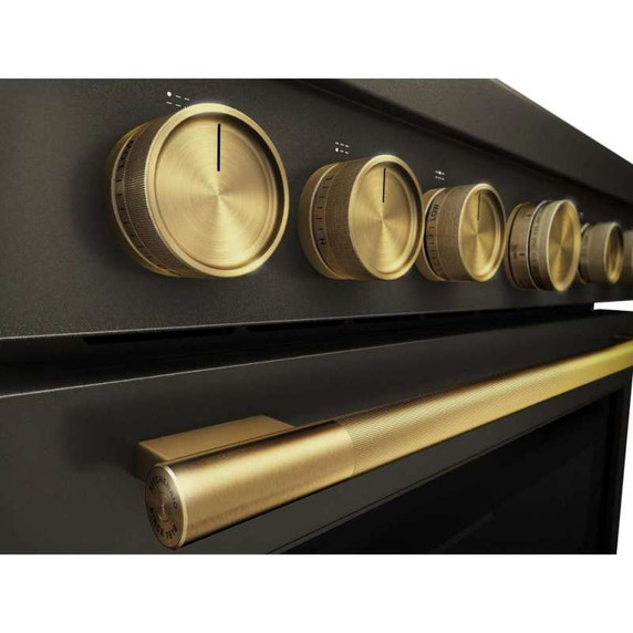 KitchenAid® 36-Inch 6 Burner Commercial-Style Dual Fuel Range with No Preheat Air Fry Mode KFDS936SBE