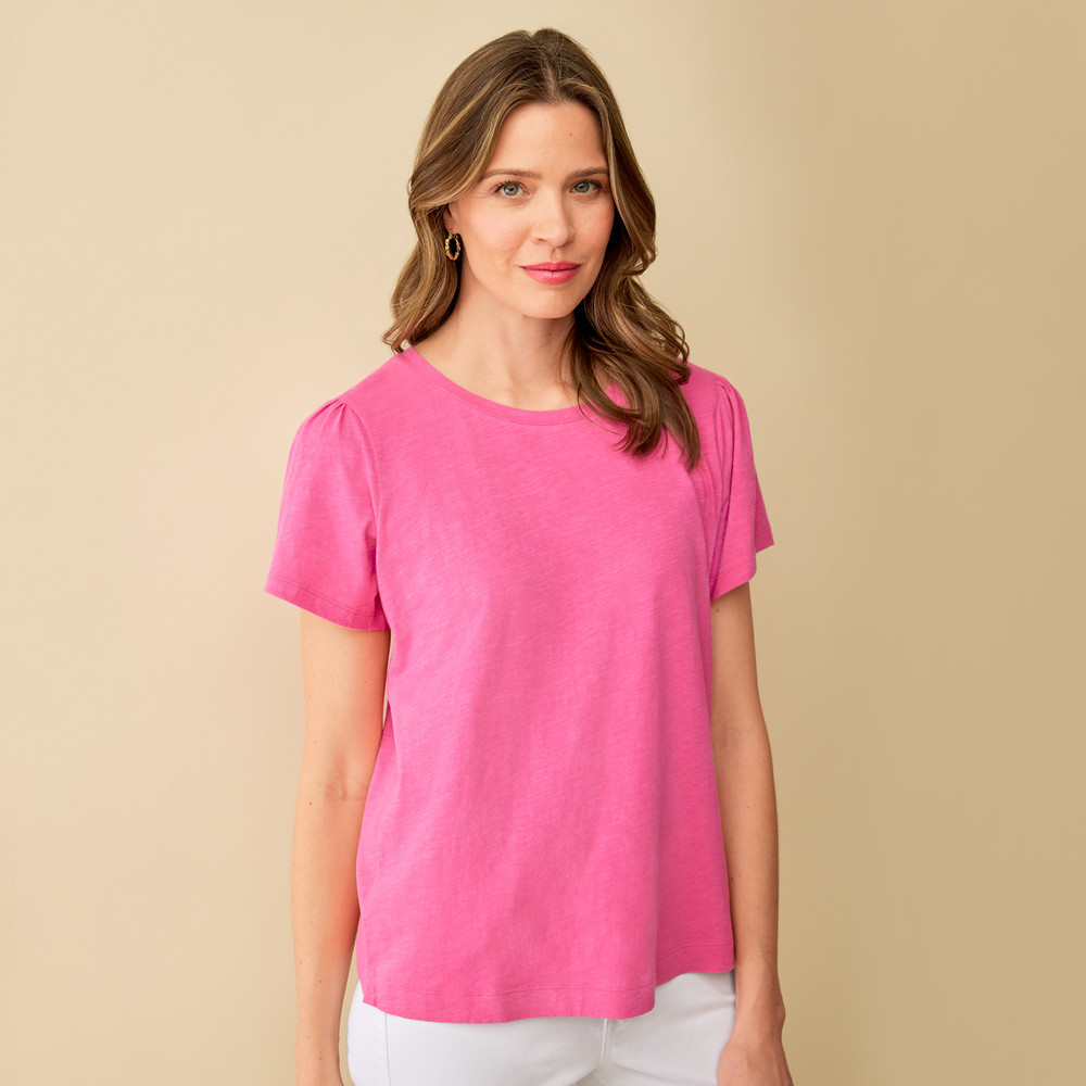 Flutter Sleeve Cotton Tee