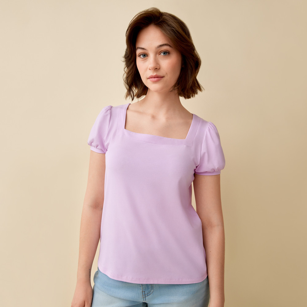 Square Neck Bamboo Cotton Top