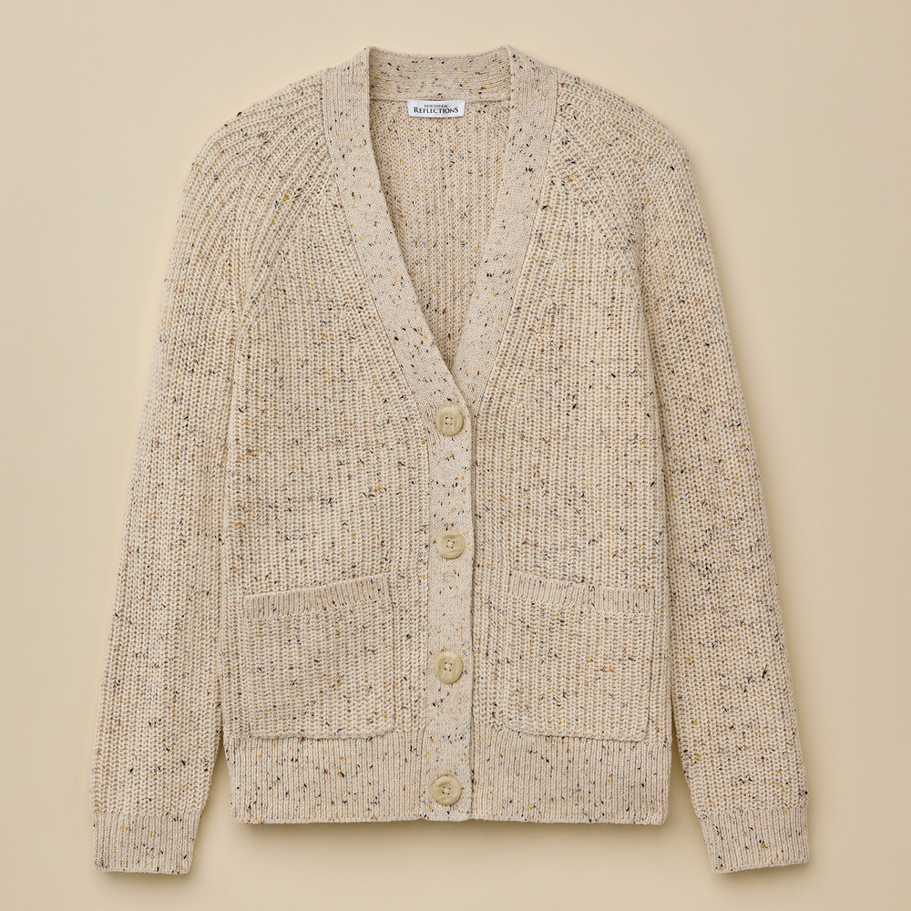 Marled V-Neck Cardigan