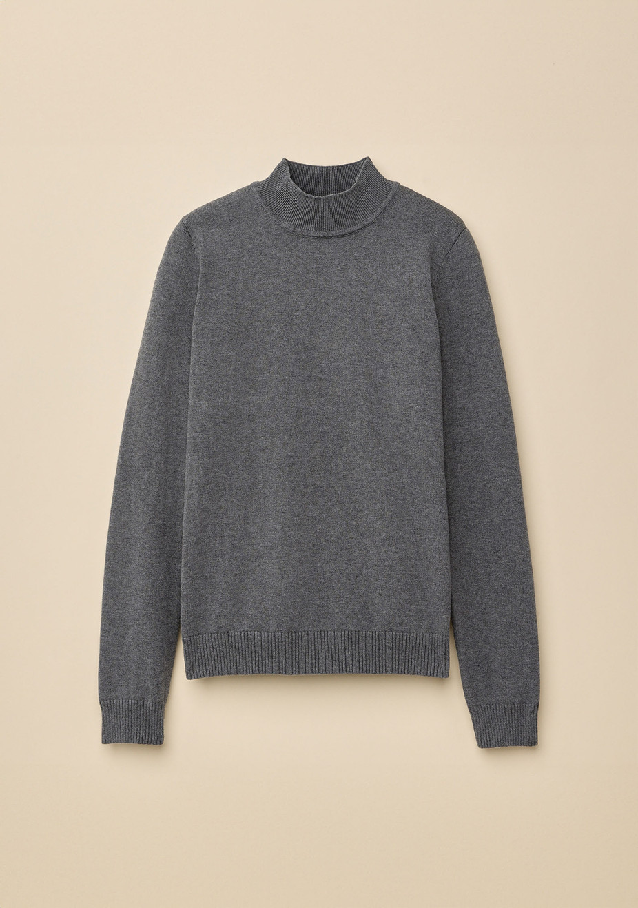 Mockneck Solid Sweater