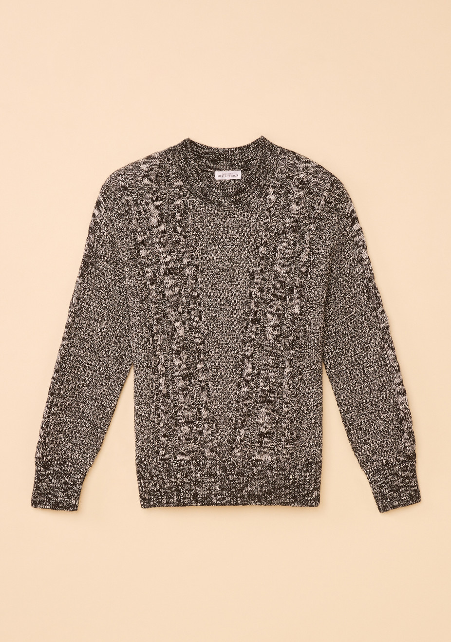 Mixed Cable Crew Neck Sweater