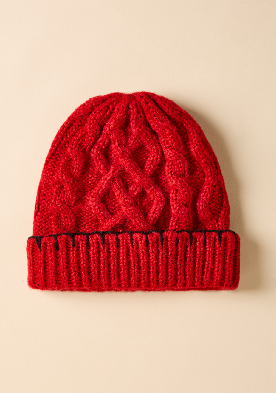 Saddle stitch Cable Hat