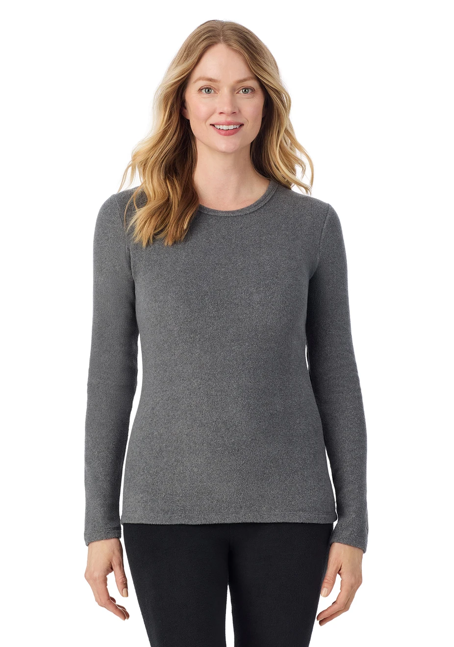 Cuddl Duds - Fleecewear Stretch Crewneck Top