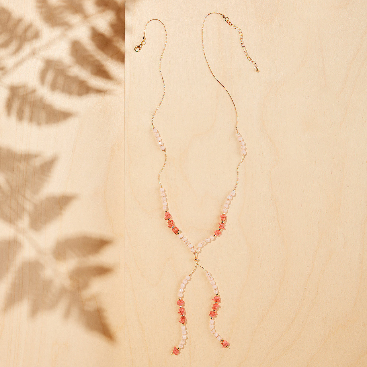 Beaded Lariat Necklace 'Summer Glow' – Bead Free Forever