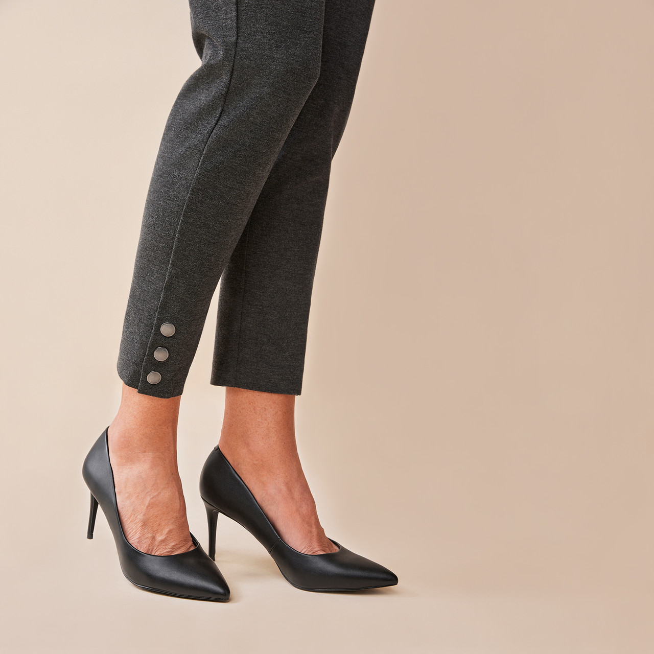 Comfort Pant with Button Detail