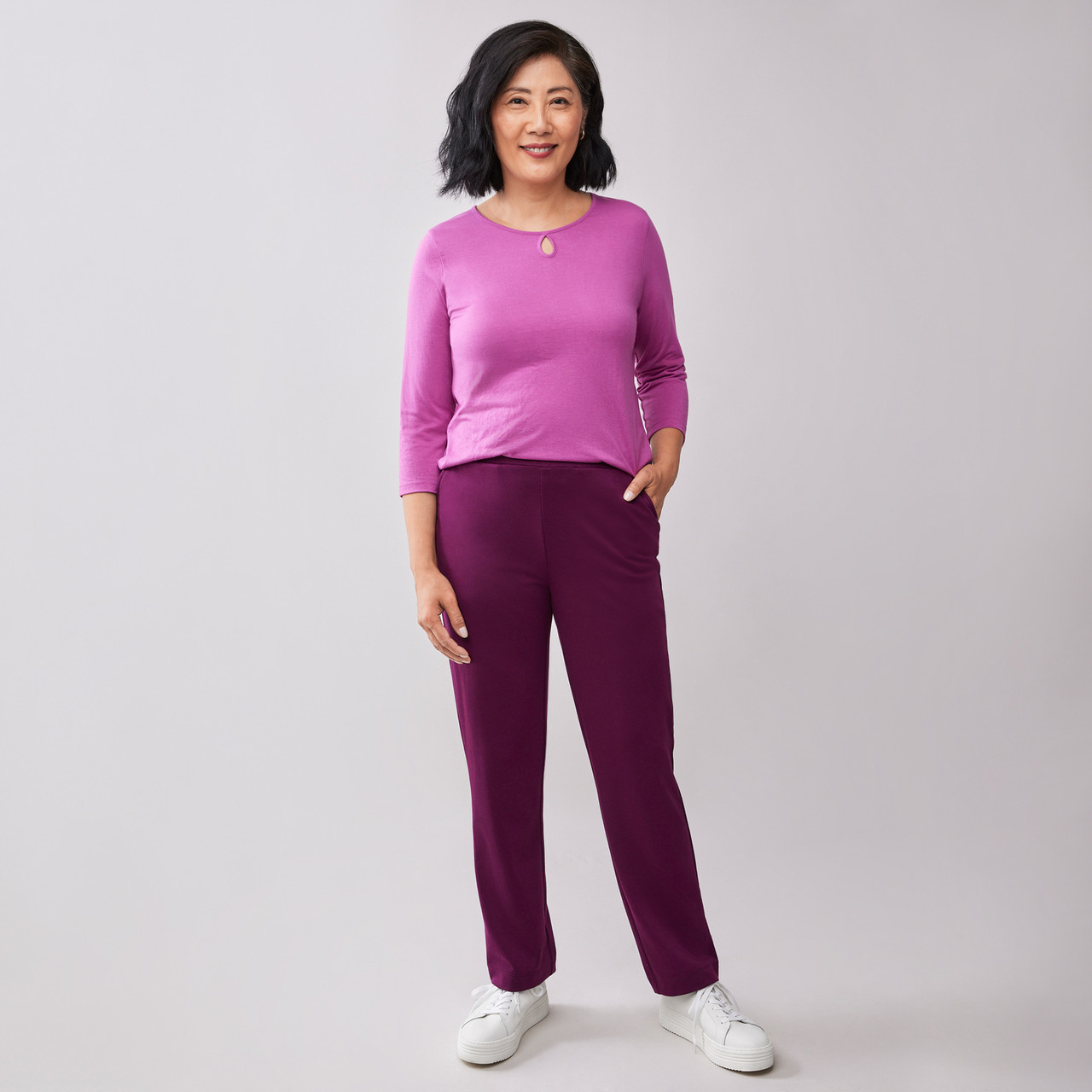 Red Knit Pull-On Pant Plus Size Pull-On Pant – BlouseHouse