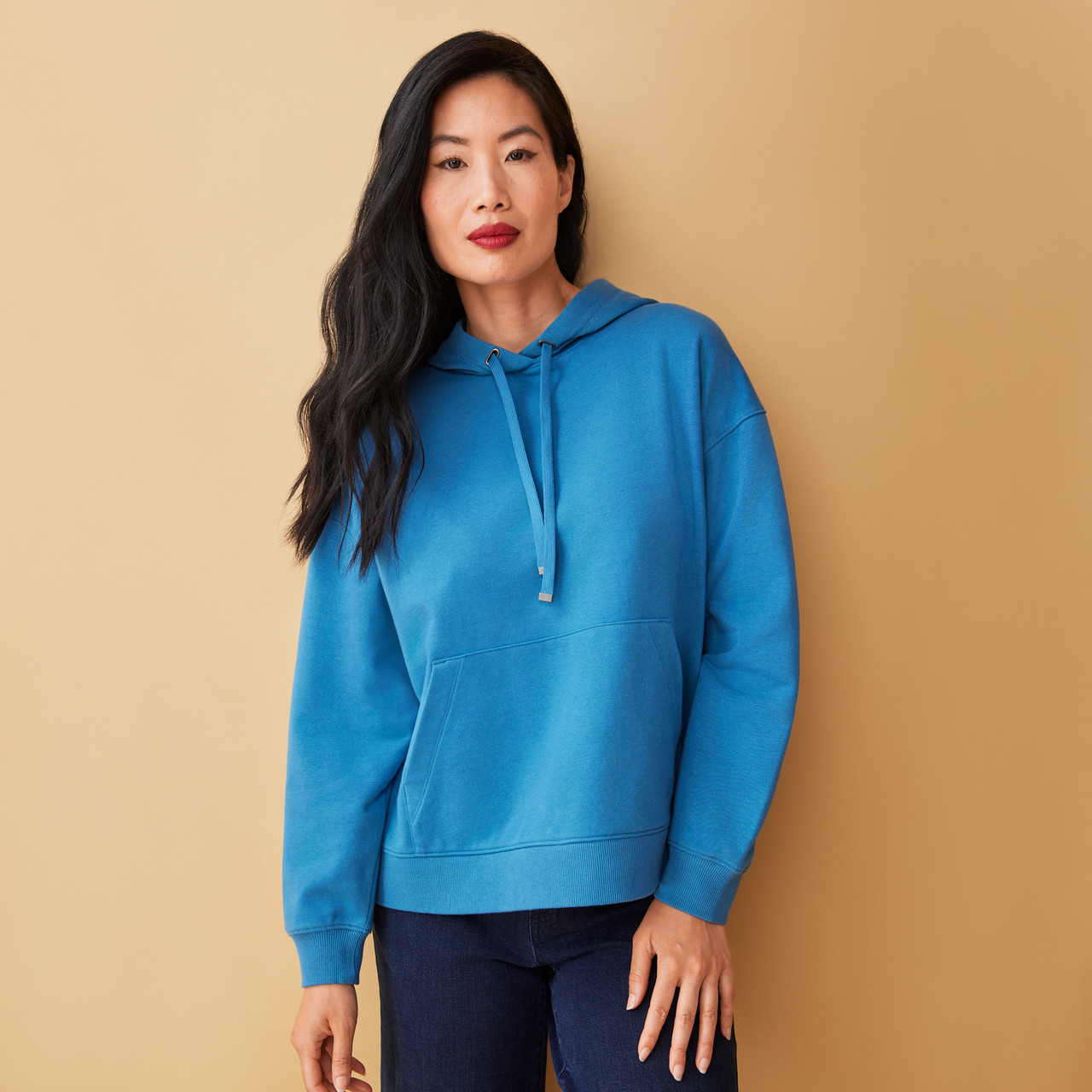 Women's Structured Knit Hoodie