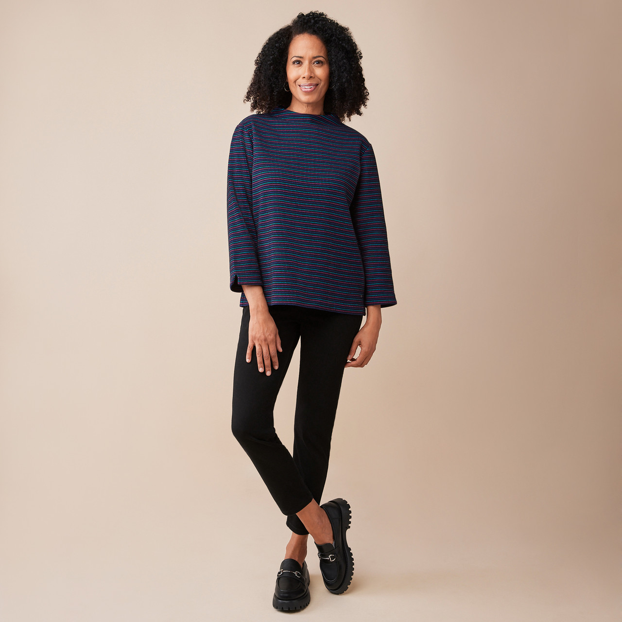 Women's Dotted Jacquard Pullover