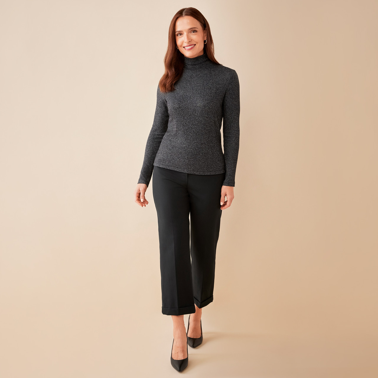 Women's Rib Knit Turtleneck Top | Northern Reflections