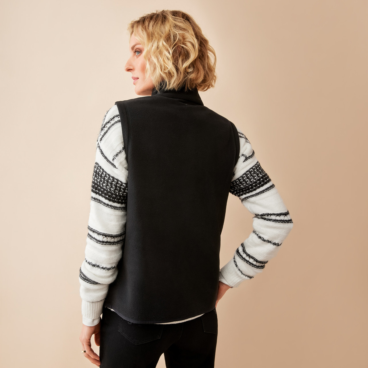 Women's Snap Front Fleece Vest