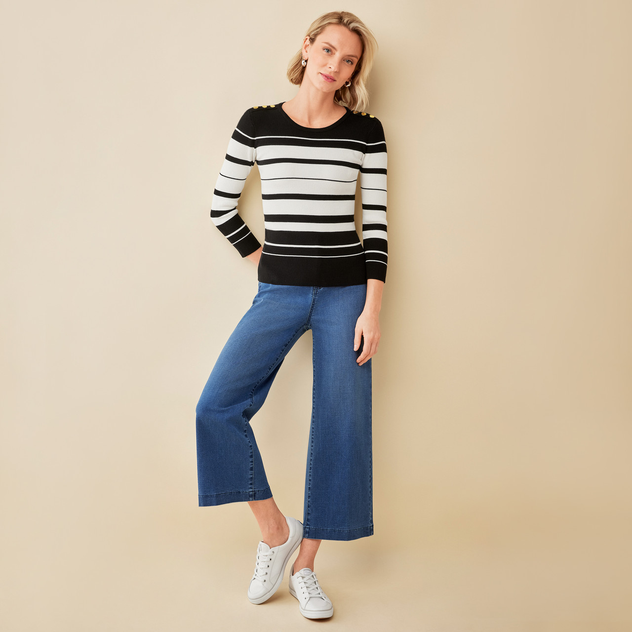 Striped Ribbed Sweater