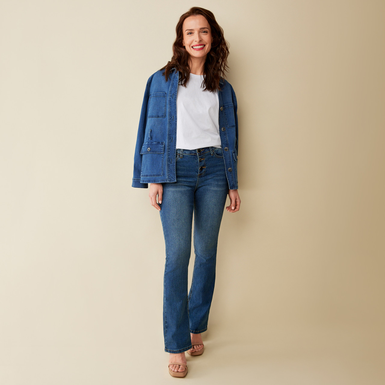 Soft sales flare jeans