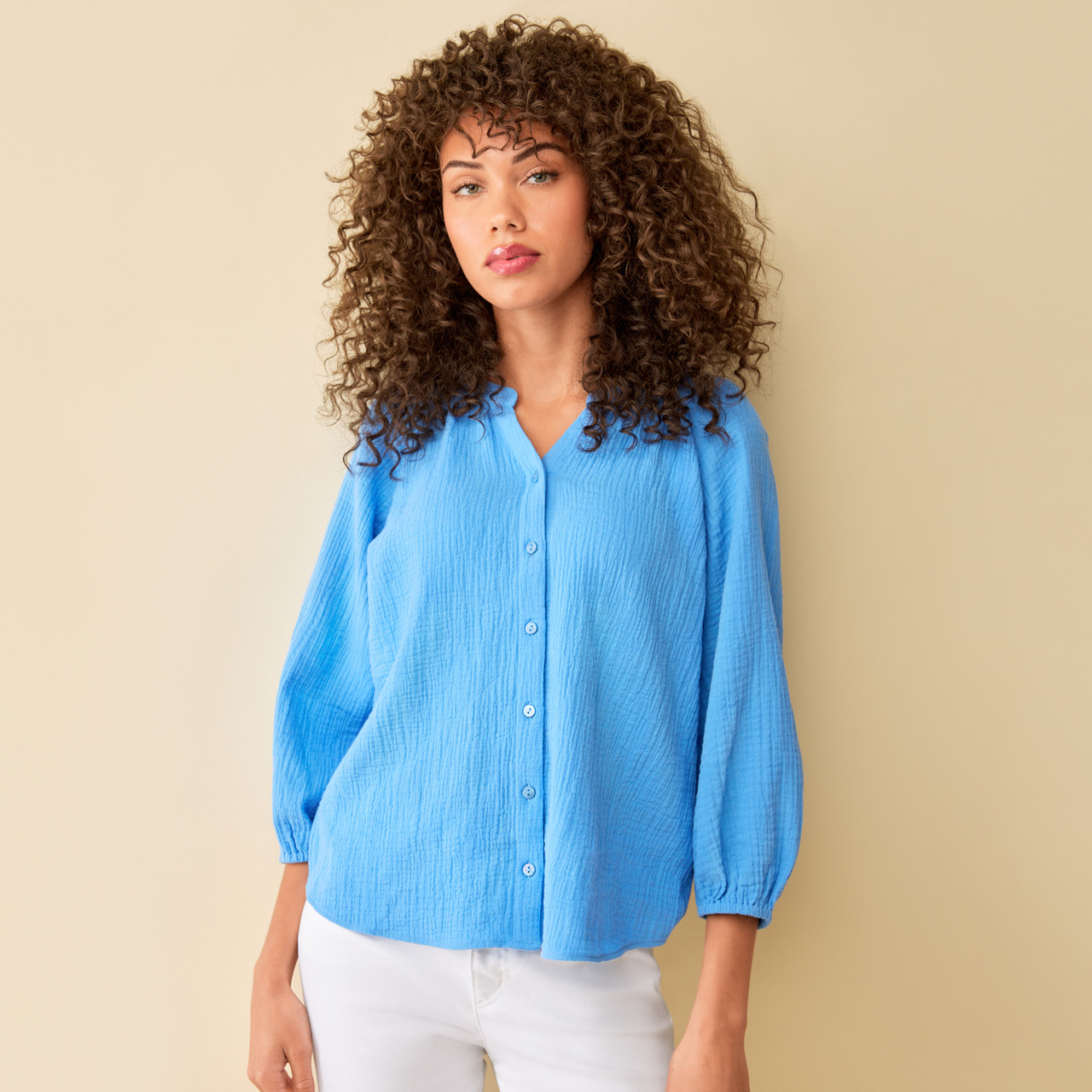 women's cotton gauze shirts