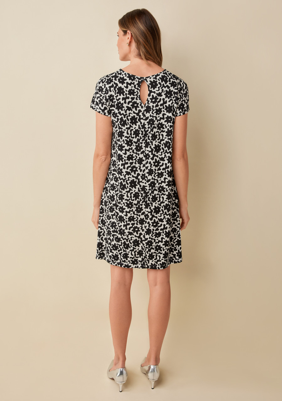 Floral Breeze Swing Dress - Back view 
