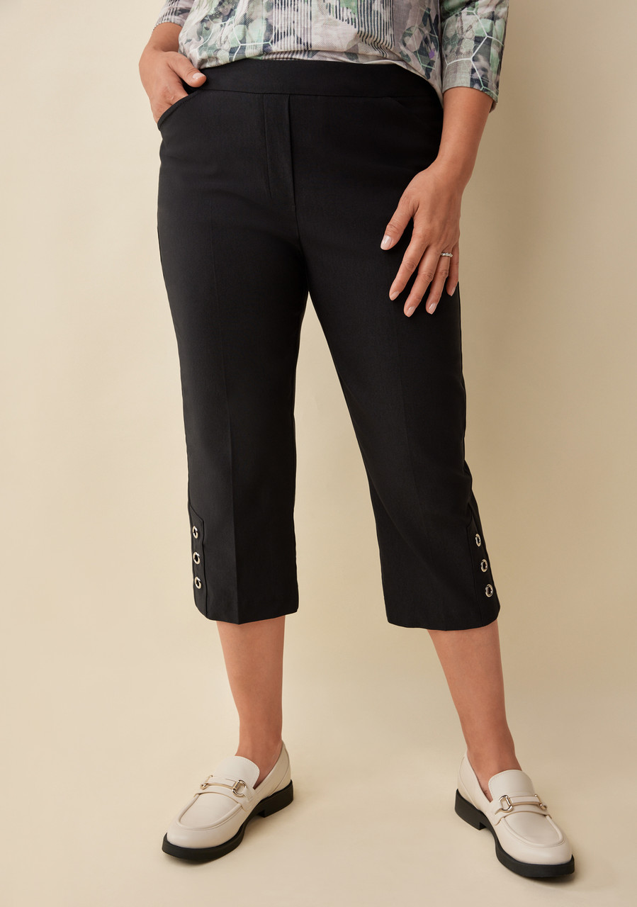 Cropped Bengaline Capri Half Body - Close Up