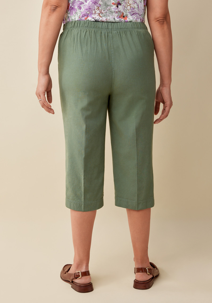  Garment Dye Capri Pant - Back View