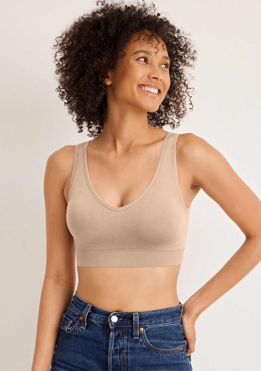 Jockey Seamfree Back Smoothing Bralette - Half body front