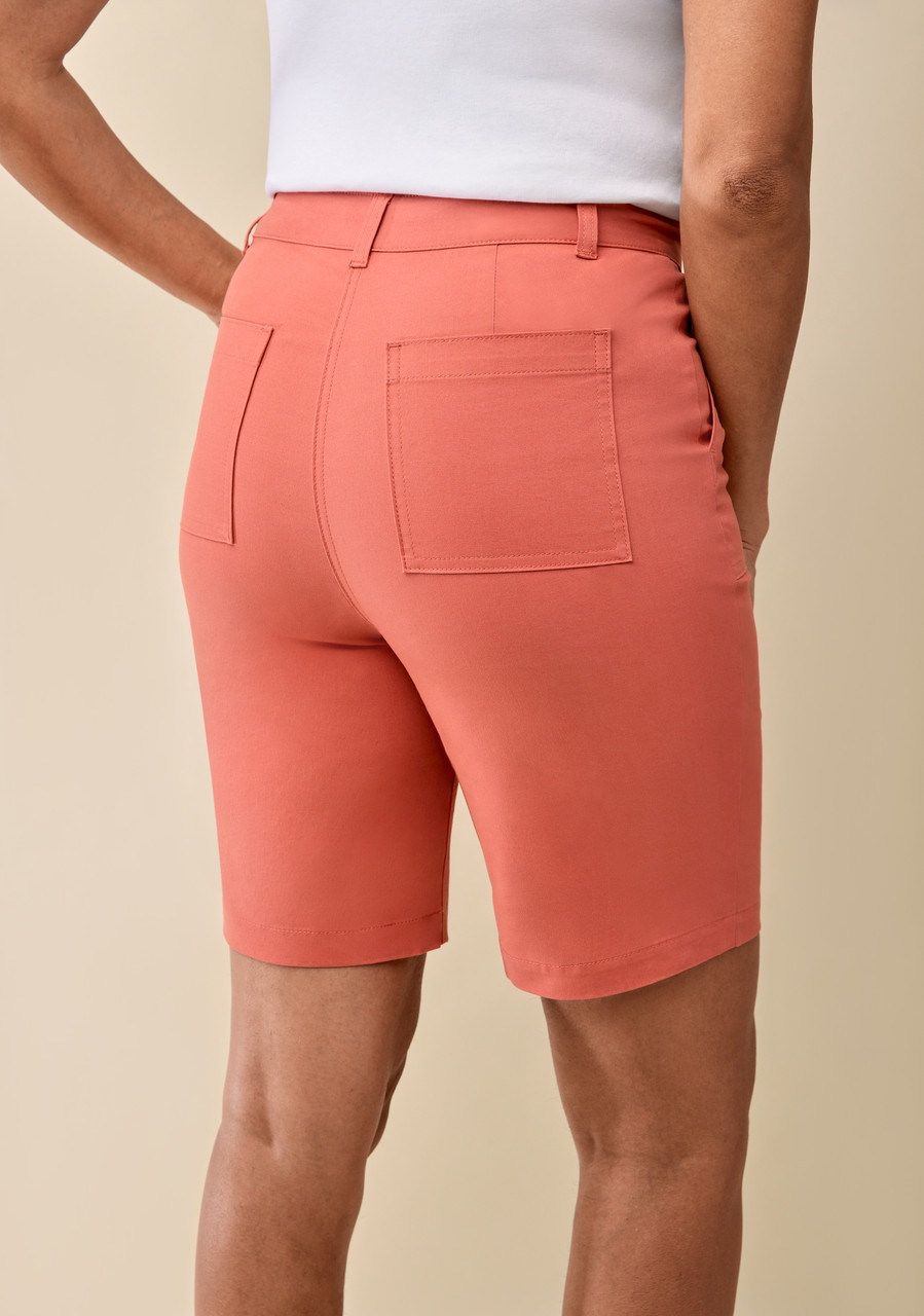 Button Front Cargo Short - Back View