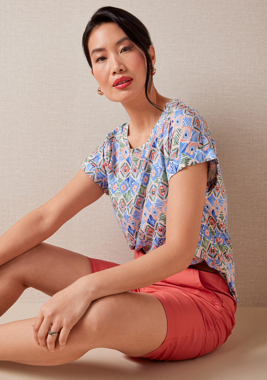 Button Front Cargo Short - Sitting Shot