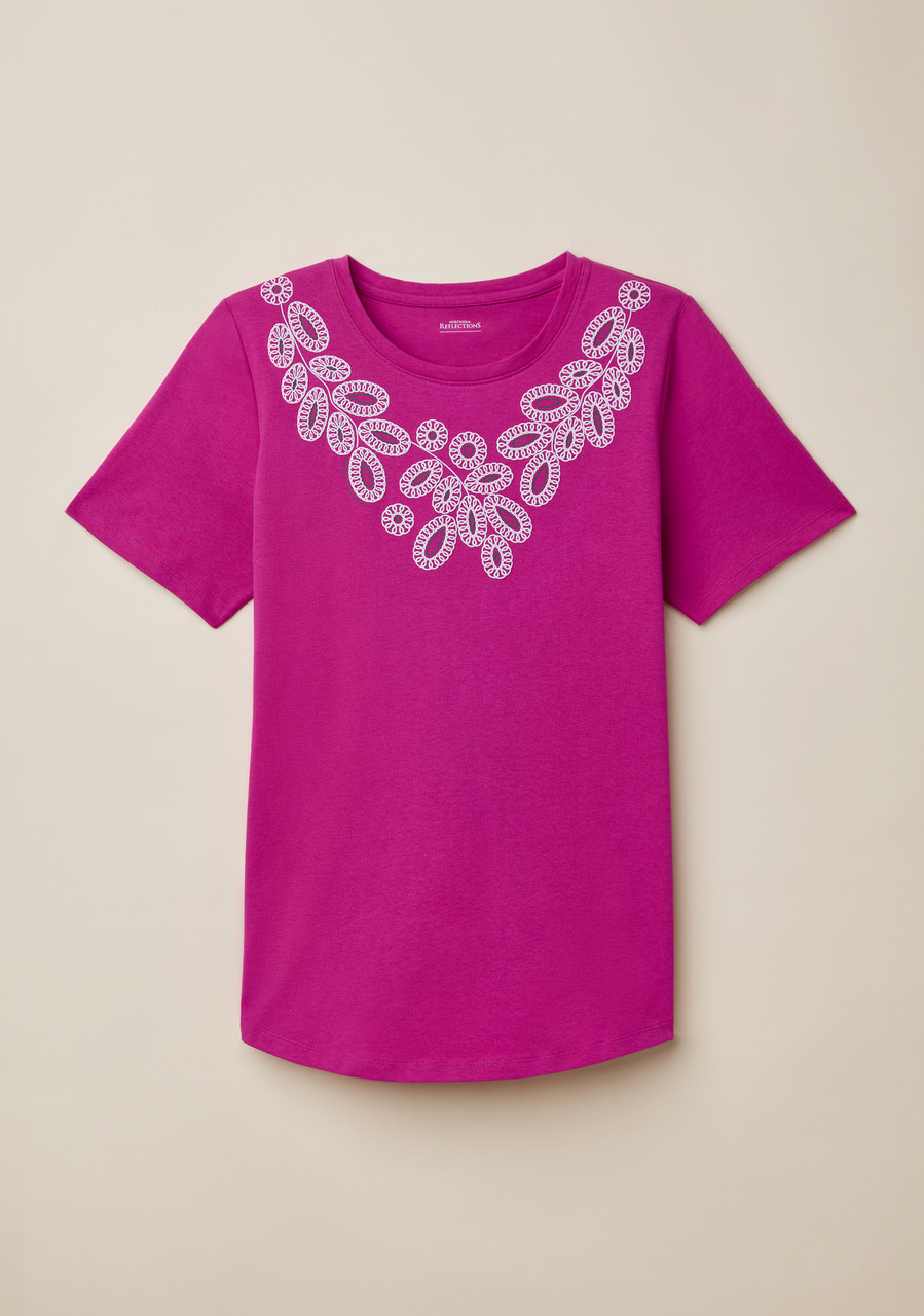 Semi Fit Ocean Print Tee